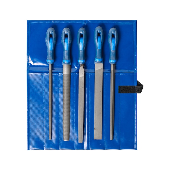 PFERD workshop file set WR 5-piece in roll bag 250mm cut 3 fine machining - Workshop file