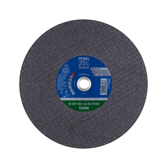 PFERD Cut-off wheel EHT 300x4.0x20mm SG STONE for stone 80 m/s - Cut-off wheel