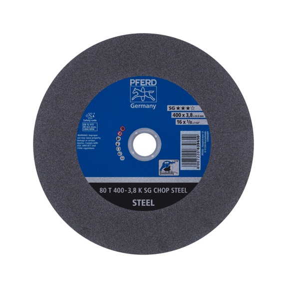 PFERD cutting-off wheel for metal circular saw T 400x3.8x32 mm performance line SG CHOP STEEL - Cut-off wheel