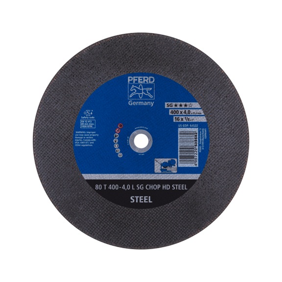 PFERD Trennscheibe T 400x4,0x25,4 mm Leistungslinie SG CHOP HD STEEL für Stahl - Trennschleifscheibe