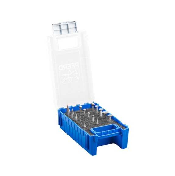 PFERD HSS fine burr set 84 15-piece special toothing shank 3 mm universal - Burr set