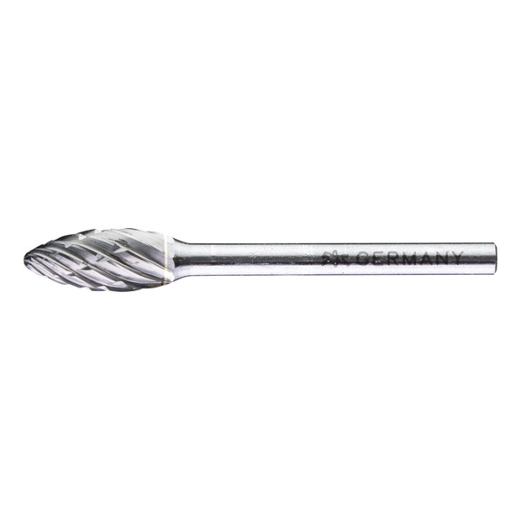 PFERD carbide burr ALLROUND Flame B Diameter 06x13 mm Shank 3 mm - Rotor milling cutter