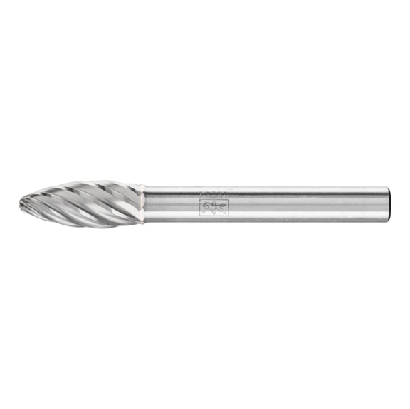 PFERD carbide burr INOX flame B diameter 08x20mm shank 6 mm - Rotor milling cutter