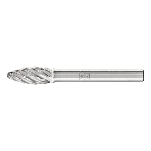 PFERD Hartmetall Frässtift STEEL Flamme B Durchmesser 08x20mm Schaft 6mm - Rotorfräser