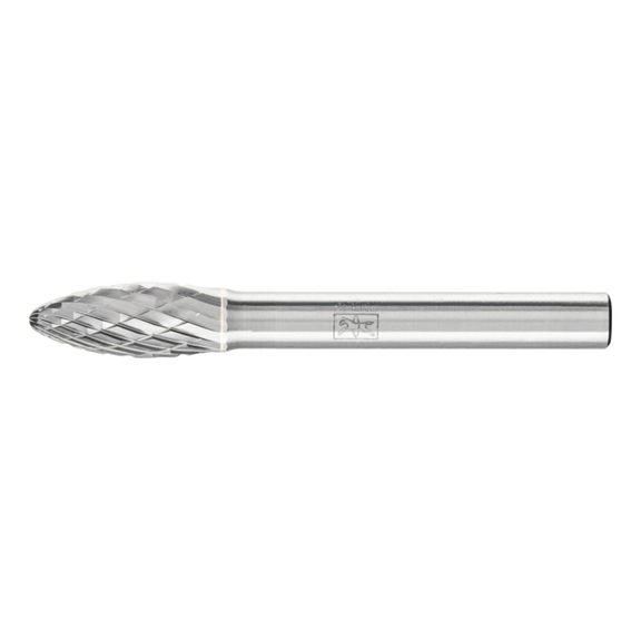 PFERD carbide burr TOUGH Flame B diameter 08x20mm shank 6 mm - Rotor milling cutter