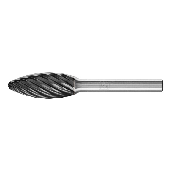 PFERD carbide burr INOX flame B diameter 12x30mm shank 6 mm HICOAT - Rotor milling cutter