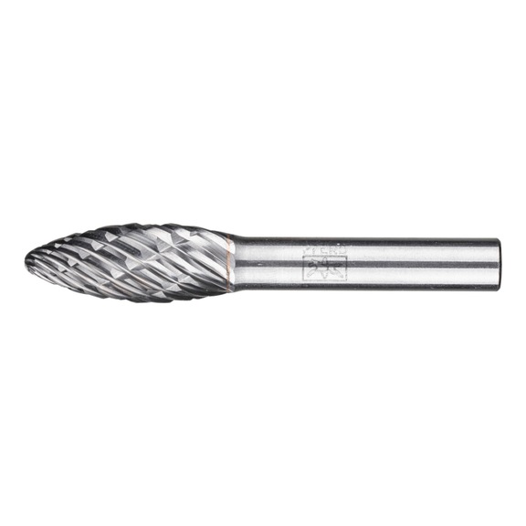 PFERD carbide burr CAST flame B diameter 12x30mm shank 8 mm - Rotor milling cutter