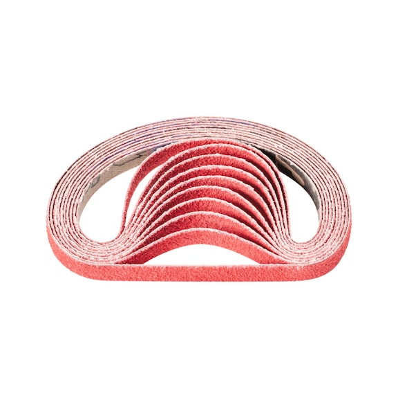 PFERD Keramikkorn Schleifband BA 10x330mm CO-COOL60 für Edelstahl-Schliff - Schleifband für Bandschleifer