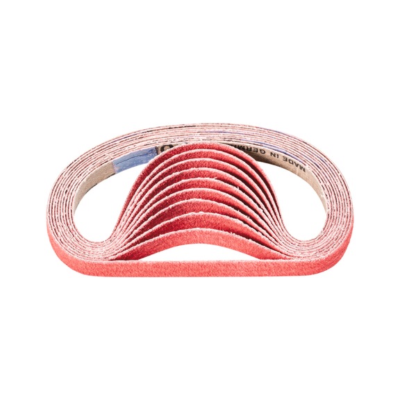 PFERD ceramic grain abrasive belt BA 10x330mm CO-COOL80 for grinding stainless steel - Sanding belt for belt sander