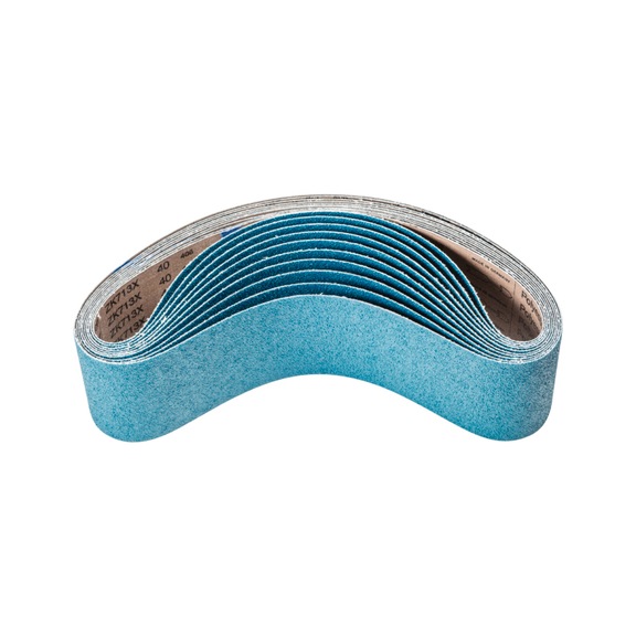 PFERD Zirkon Schleifband BA 100x1000mm Z40 für hohen Abtrag mit Bandschleifer - Schleifband für Bandschleifer