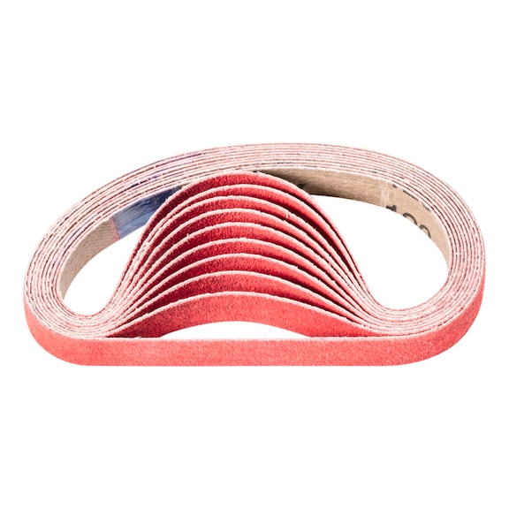 PFERD ceramic grit sanding belt BA 12x305 mm CO-COOL120 for stainless steel sanding 100 - Sanding belt for belt sander