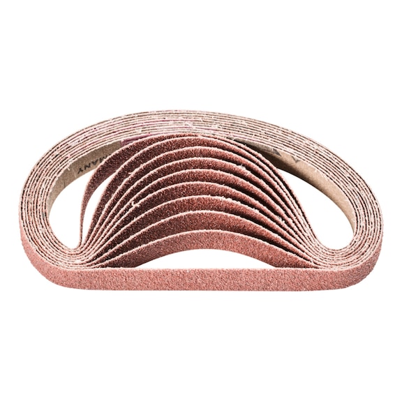 PFERD corundum abrasive belt BA 12x305mm A60 universal application with belt sander - Sanding belt for belt sander