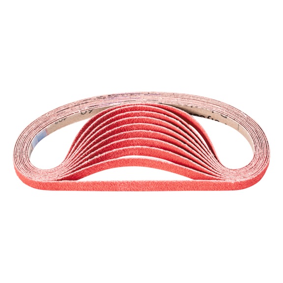 PFERD Keramikkorn Schleifband BA 12x520mm CO-COOL60 für Edelstahl-Schliff - Schleifband für Bandschleifer
