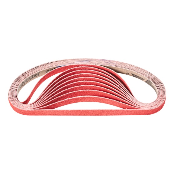 PFERD Keramikkorn Schleifband BA 12x520mm CO-COOL80 für Edelstahl-Schliff - Schleifband für Bandschleifer