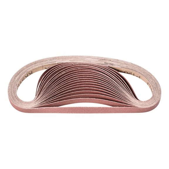 PFERD corundum abrasive belt BA 12x520mm A120 for use with belt sander 100 - Sanding belt for belt sander