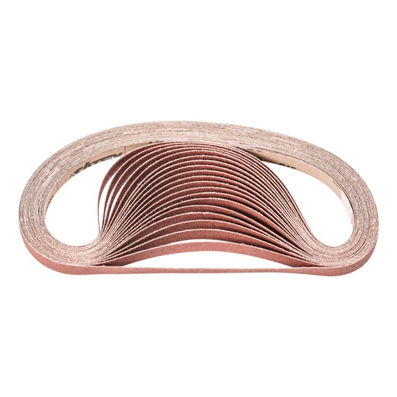 PFERD corundum abrasive belt BA 12x610mm A80 universal application with belt sander - Sanding belt for belt sander