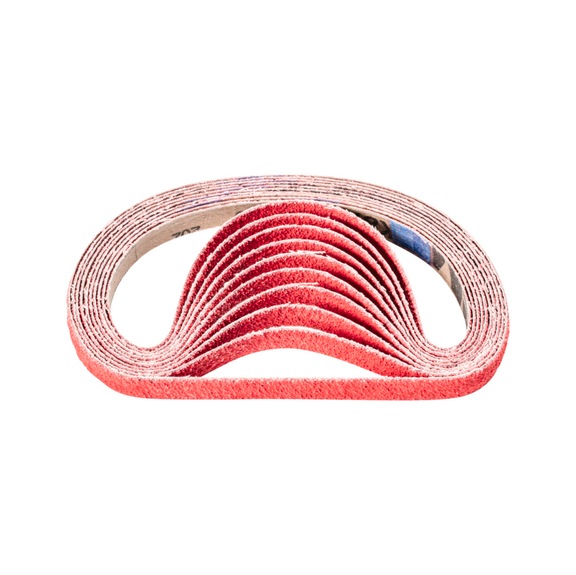 PFERD Keramikkorn Schleifband BA 13x457 mm CO-COOL40 für Edelstahl-Schliff - Schleifband für Bandschleifer