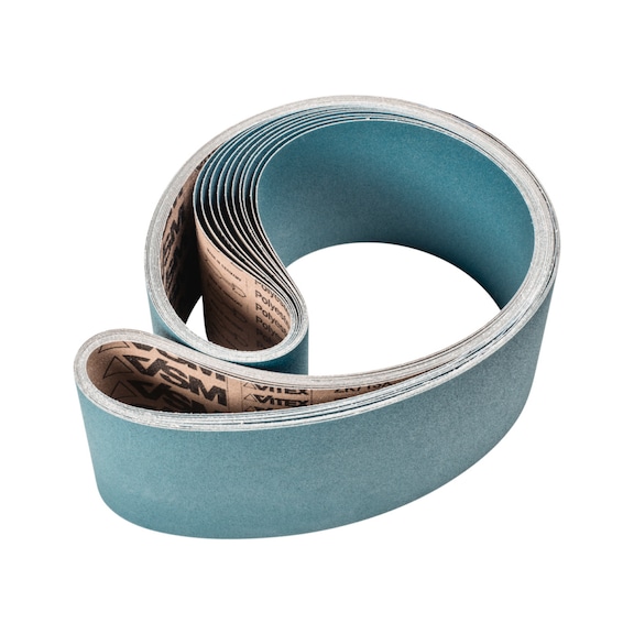 PFERD zirconium abrasive belt BA 150x2000mm Z120 for high stock removal with belt grinder - Sanding belt for belt sander