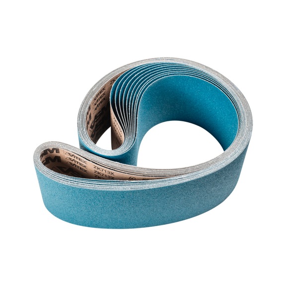 PFERD Zirkon Schleifband BA 150x2000mm Z60 für hohen Abtrag mit Bandschleifer - Schleifband für Bandschleifer