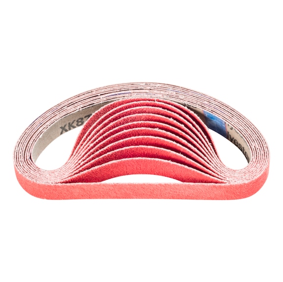 PFERD Keramikkorn Schleifband BA 20x480mm CO-COOL60 für Edelstahl-Schliff - Schleifband für Bandschleifer