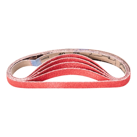 PFERD Keramikkorn Schleifband BA 20x520mm CO-COOL40 für Edelstahl-Schliff - Schleifband für Bandschleifer