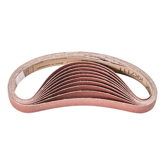 PFERD corundum abrasive belt BA 20x520mm A80 universal application with belt sander - Sanding belt for belt sander