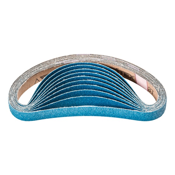 PFERD Zirkon Schleifband BA 20x520mm Z60 für hohen Abtrag mit Bandschleifer - Schleifband für Bandschleifer