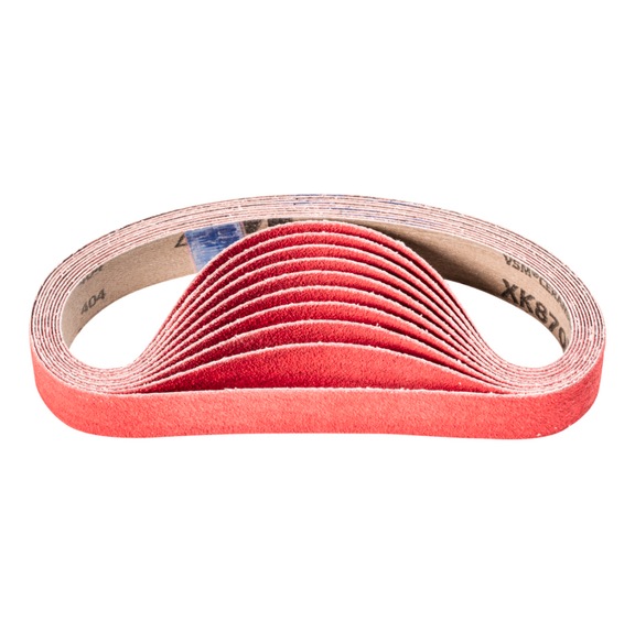 PFERD Keramikkorn Schleifband BA 25x480mm CO-COOL80 für Edelstahl-Schliff - Schleifband für Bandschleifer