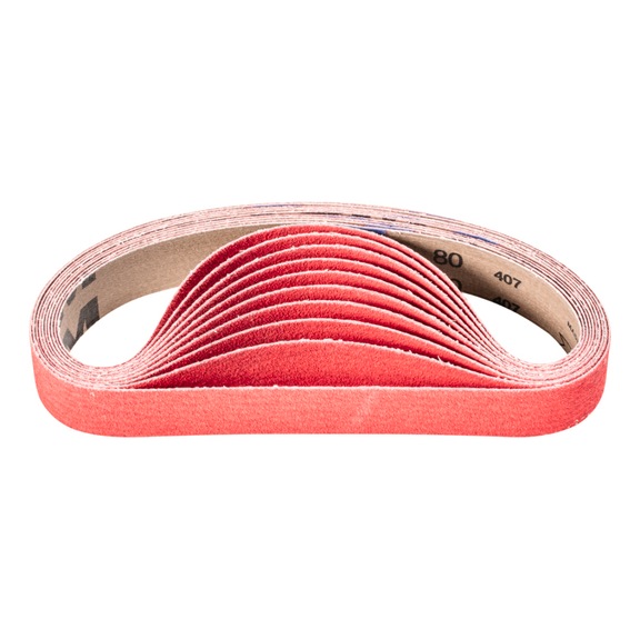 PFERD ceramic grain abrasive belt BA 30x533 mm CO-COOL80 for grinding stainless steel - Sanding belt for belt sander