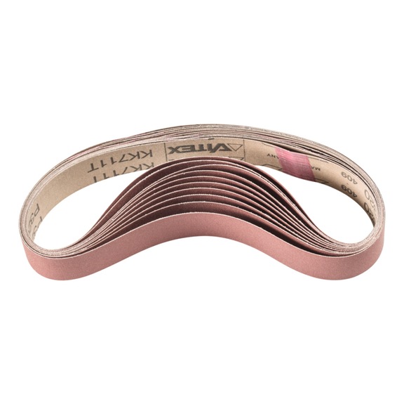 PFERD Korund Schleifband BA 30x533 mm A320 für Anwendung mit Rohrbandschleifer - Schleifband für Bandschleifer