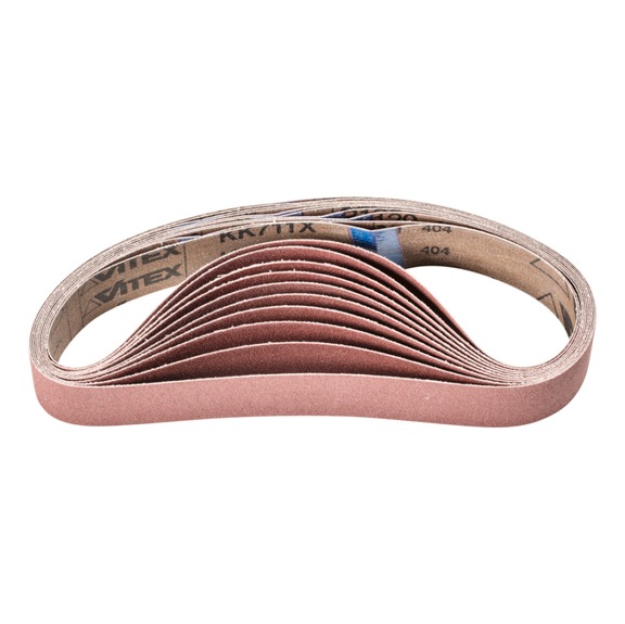 PFERD Korund Schleifband BA 30x533 mm A120 für Anwendung mit Rohrbandschleifer - Schleifband für Bandschleifer