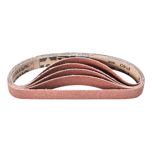 PFERD corundum abrasive belt BA 30x533 mm A40 for use with pipe belt grinder - Sanding belt for belt sander