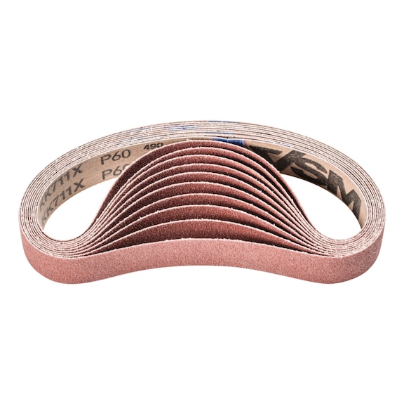 PFERD corundum abrasive belt BA 30x533 mm A60 for use with pipe belt grinder - Sanding belt for belt sander