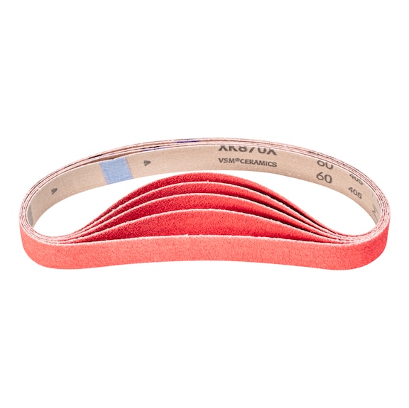 PFERD Keramikkorn Schleifband BA 30x610mm CO-COOL60 für Edelstahl-Schliff - Schleifband für Bandschleifer