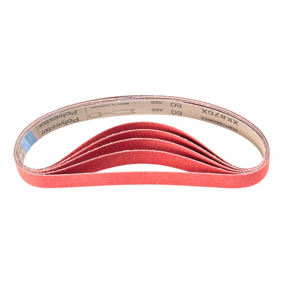 PFERD Keramikkorn Schleifband BA 30x610mm CO-COOL80 für Edelstahl-Schliff - Schleifband für Bandschleifer