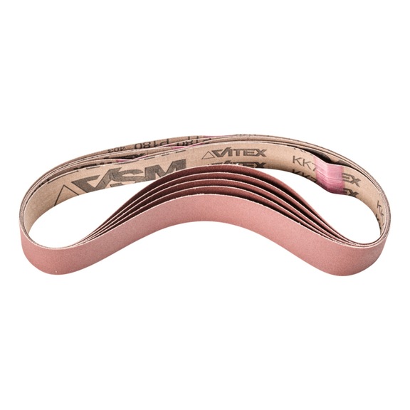 PFERD Korund Schleifband BA 30x610mm A180 für Anwendung mit Rohrbandschleifer - Schleifband für Bandschleifer