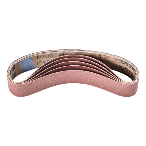 PFERD Korund Schleifband BA 35x450mm A100 für Anwendung mit Rohrbandschleifer - Schleifband für Bandschleifer