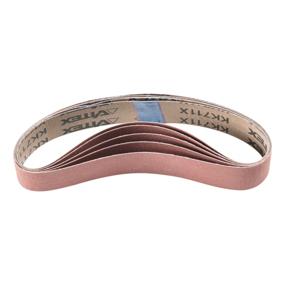 PFERD corundum abrasive belt BA 35x450mm A240 for use with pipe belt grinder - Sanding belt for belt sander