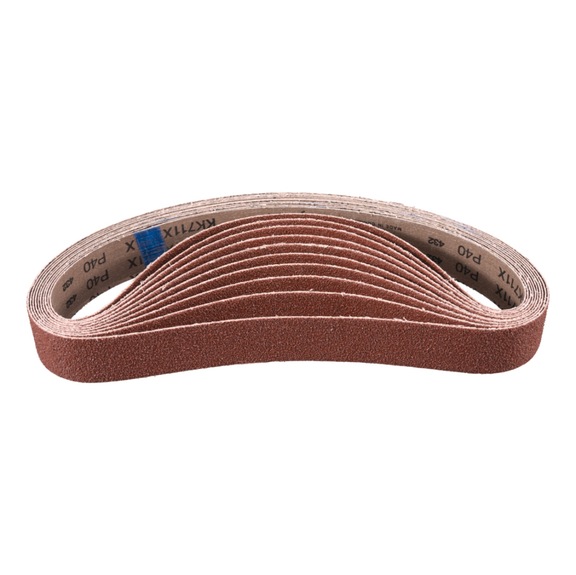 PFERD Korund Schleifband BA 40x820 mm A40 für Anwendung mit Rohrbandschleifer - Schleifband für Bandschleifer