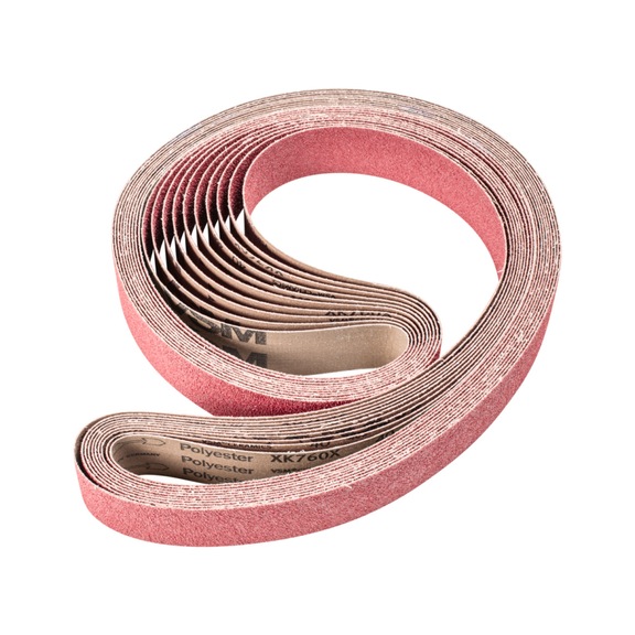 PFERD Keramikkorn Schleifband BA 50x2000mm CO40 höchster Abtrag auf Stahl - Schleifband für Bandschleifer