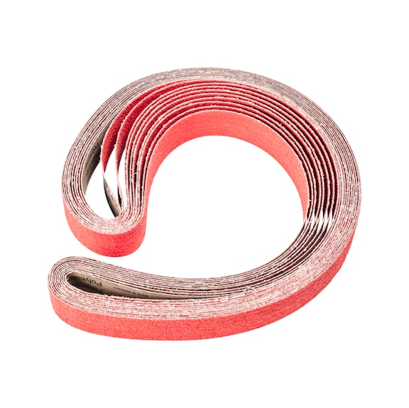 PFERD Keramikkorn Schleifband BA 50x2000mm CO-COOL36 für Edelstahl-Schliff - Schleifband für Bandschleifer