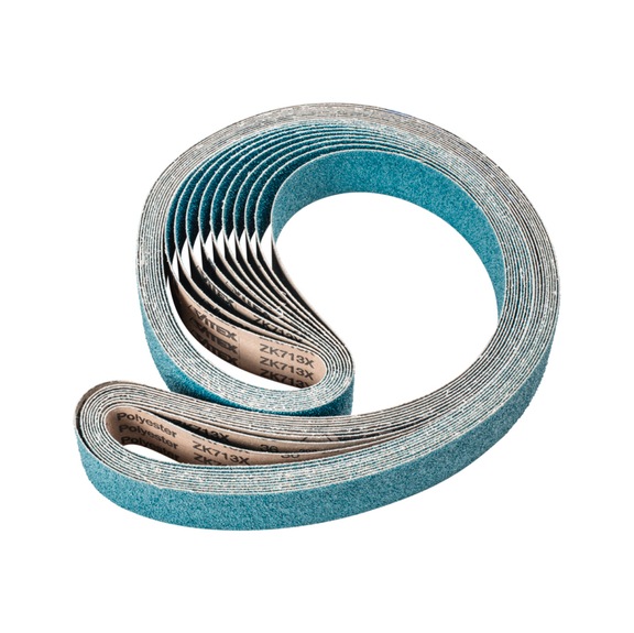 PFERD Zirkon Schleifband BA 50x2000mm Z36 für hohen Abtrag mit Bandschleifer - Schleifband für Bandschleifer