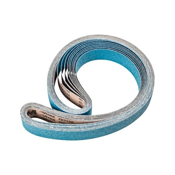 PFERD Zirkon Schleifband BA 50x2000mm Z40 für hohen Abtrag mit Bandschleifer - Schleifband für Bandschleifer