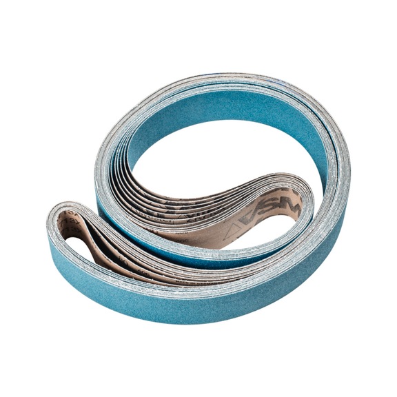 PFERD zirconium abrasive belt BA 50x2000mm Z80 for high stock removal with belt grinder - Sanding belt for belt sander