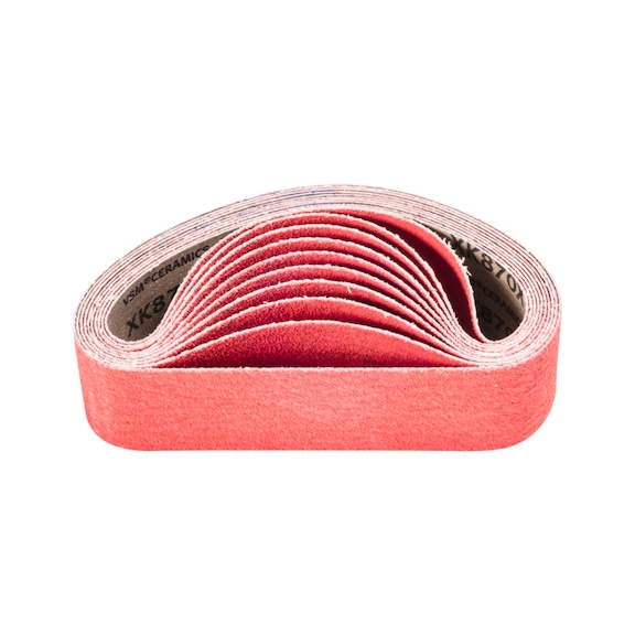 PFERD Keramikkorn Schleifband BA 50x450mm CO-COOL60 für Edelstahl-Schliff - Schleifband für Bandschleifer