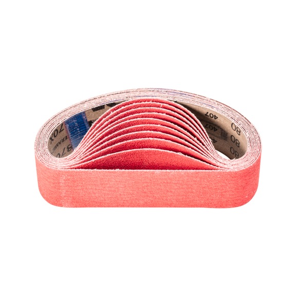 PFERD Keramikkorn Schleifband BA 50x450mm CO-COOL80 für Edelstahl-Schliff - Schleifband für Bandschleifer