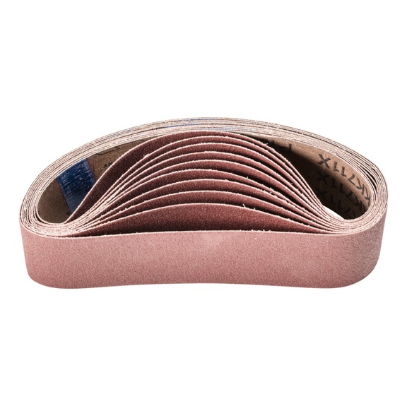 PFERD Korund Schleifband BA 50x450mm A100 für Anwendung mit Rohrbandschleifer - Schleifband für Bandschleifer