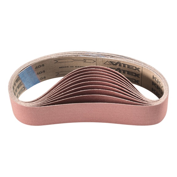 PFERD corundum abrasive belt BA 50x450mm A240 for use with pipe belt grinder - Sanding belt for belt sander