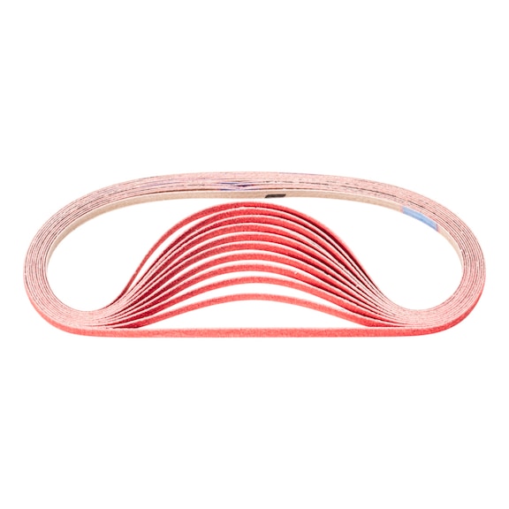 PFERD ceramic grit sanding belt BA 6x520mm CO-COOL 120 for stainless steel sanding - Sanding belt for belt sander