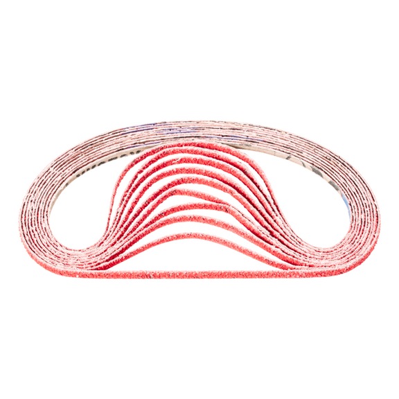 PFERD Keramikkorn Schleifband BA 6x520 mm CO-COOL40 für Edelstahl-Schliff - Schleifband für Bandschleifer